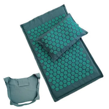 Spike Mat Acupressure Mat, Massage Mat Acupuncture Pillow Set Yoga Mat Needle Relieve Back, Neck and Sciatic Pain, Relax Muscles